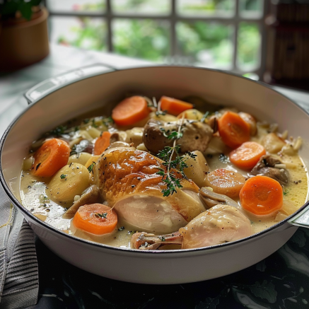 Blanquette de poulet Depuis recettemoderne.com