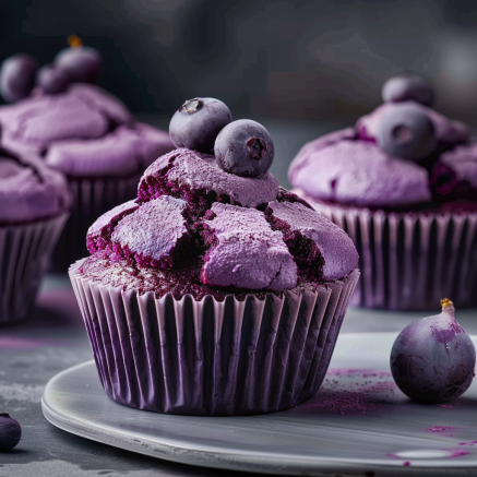 muffins au velours violet Depuis recettemoderne.com
