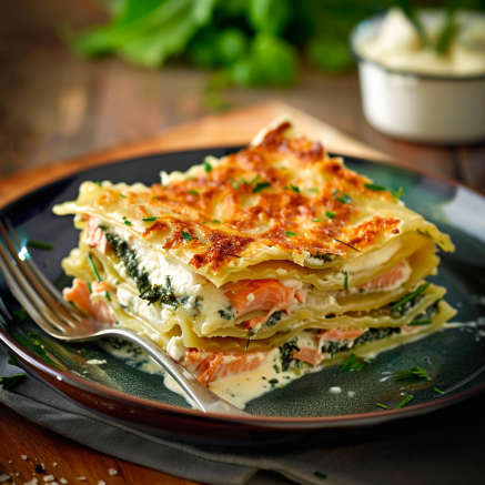 recette lasagnes saumon épinards Depuis recettemoderne.com