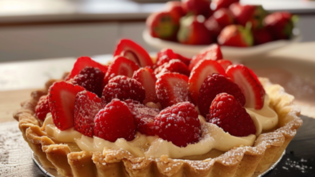 tarte fraises Depuis recettemoderne.com