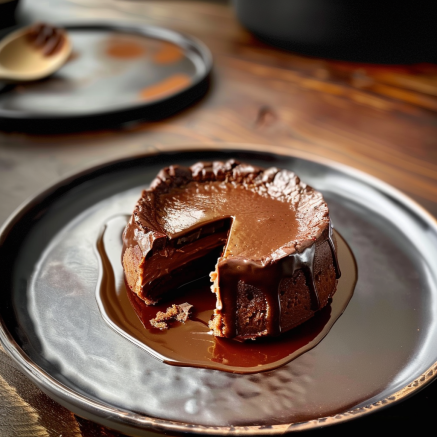 Flan au chocolat sans pâte Depuis recettemoderne.com