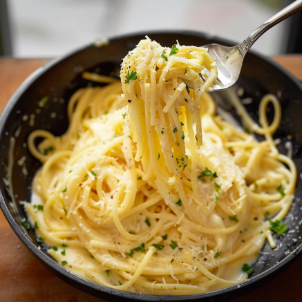 Spaghetti Crémeux aux Trois Fromages Depuis recettemoderne.com