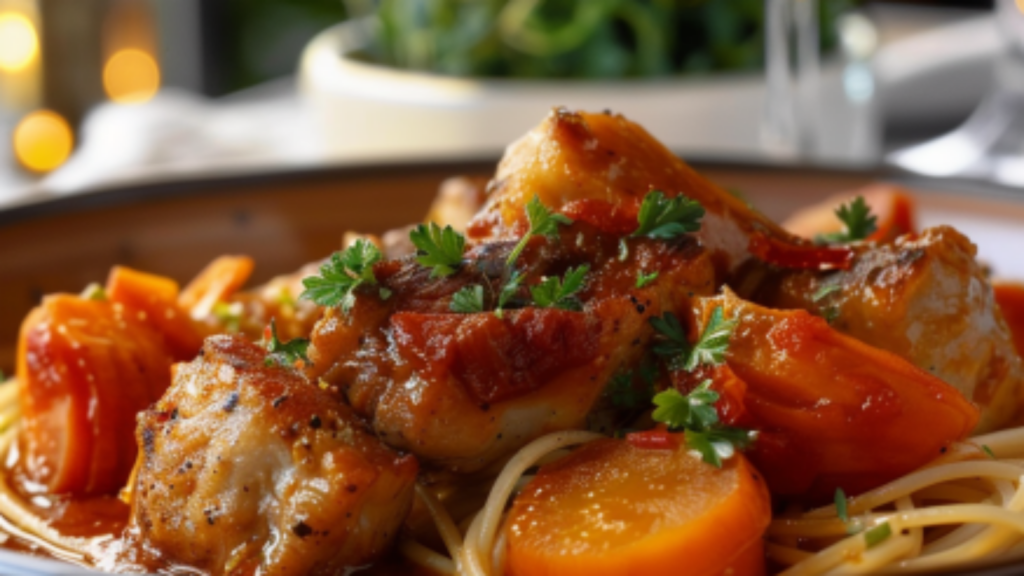 recette Veau Marengo depuis recettemoderne.com