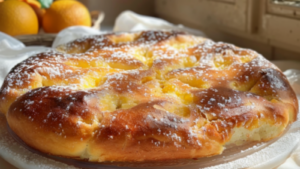 Fougasse sucrée à la fleur d'oranger Depuis recettemoderne.com