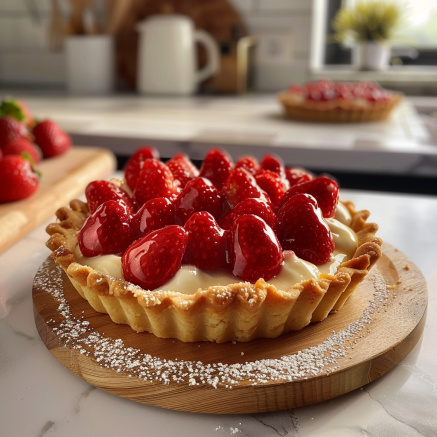 tarte fraises Depuis recettemoderne.com