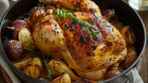 Poulet Rôti en Cocotte au Four Depuis recettemoderne.com