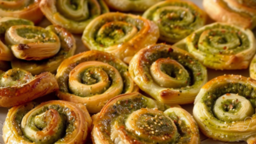 Palmiers Feuilletés au Pesto Depuis recettemoderne.com