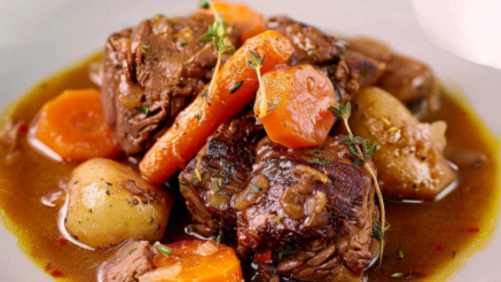 Recette de Boeuf Braisé aux Carottes Depuis recettemoderne.com