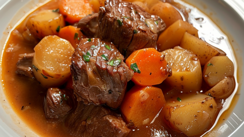 Ragoût de Boeuf, Carottes et Pommes de Terre Depuis recettemoderne.com