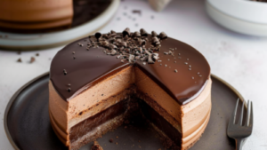 Gâteau aux trois mousses au chocolat Depuis recettemoderne.com