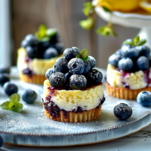 Cheesecakes Citron Myrtille Depuis recettemoderne.com