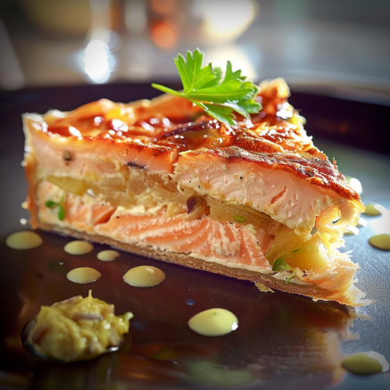 Tourte poireaux saumon frais Depuis recettemoderne.com