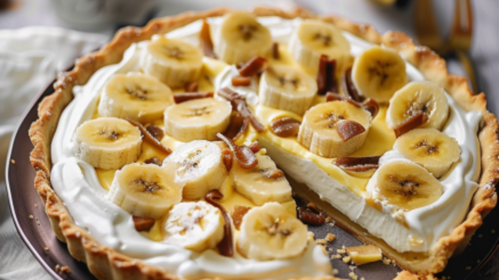 Tarte à la Crème de Banane Depuis recetteoderne.com