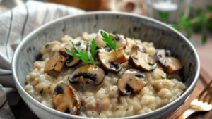 Risotto aux Champignons Depuis recettemoderne.com