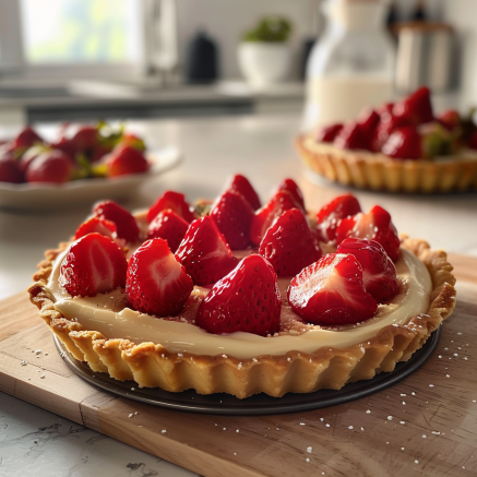 tarte fraises Depuis recettemoderne.com