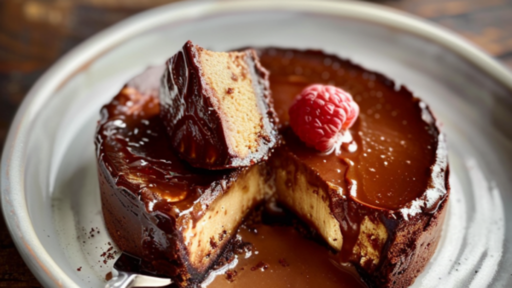 Flan au chocolat sans pâte Depuis recettemoderne.com