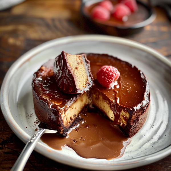 Flan au chocolat sans pâte Depuis recettemoderne.com
