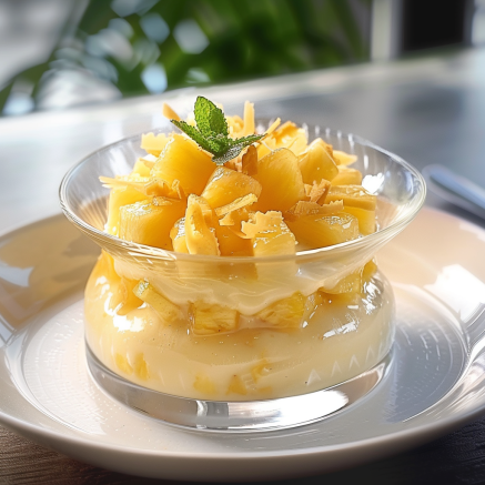 mousse crémeuse à l'ananas Depuis recettemoderne.com