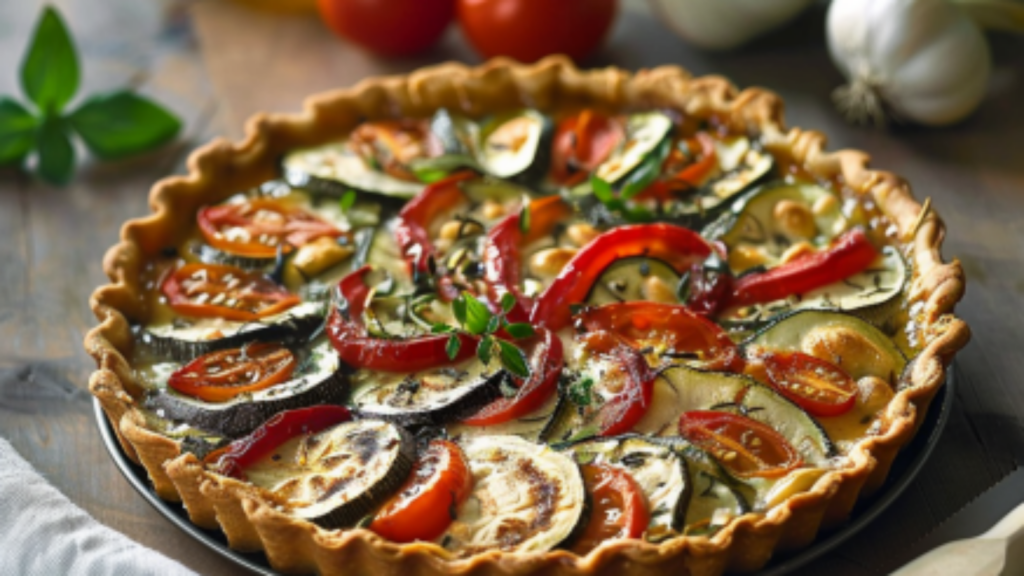 tarte courgettes tomates oignons Depuis recettemoderne.com