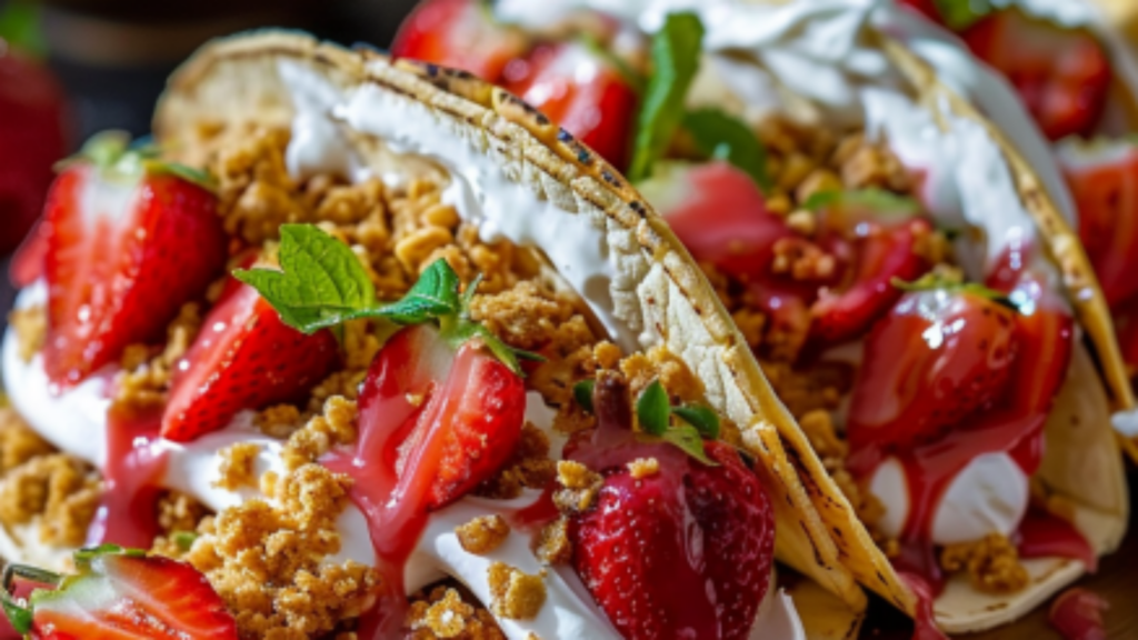 Tacos Cheesecake Fraises Depuis recettemoderne.com