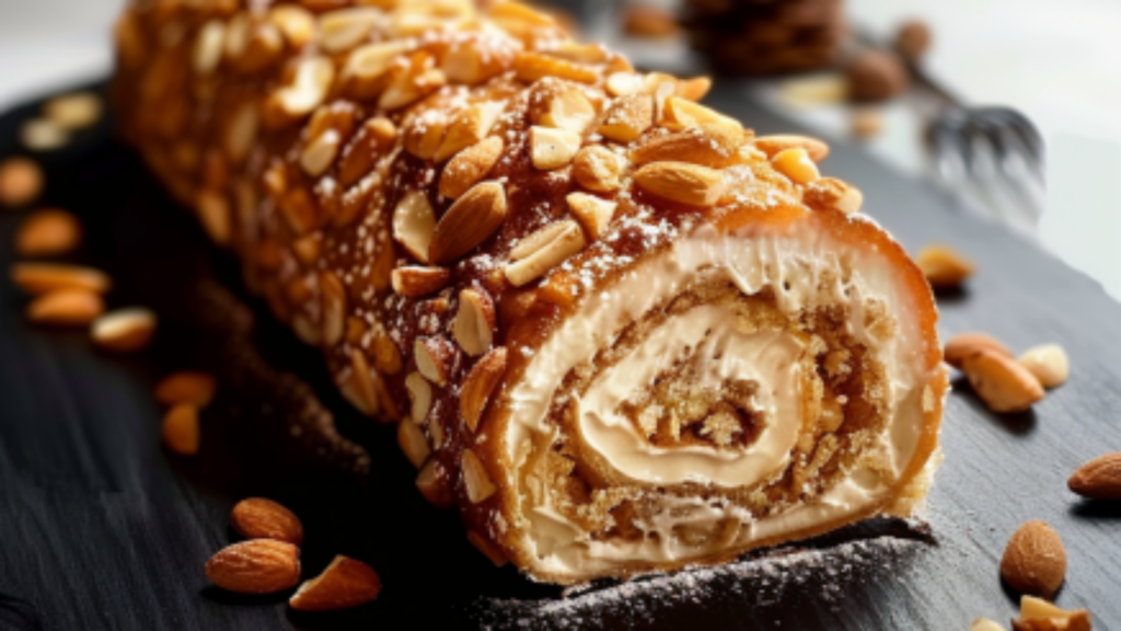 Gâteau Roulé aux Amandes Depuis recettemoderne.com