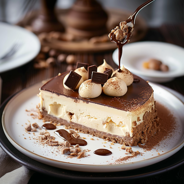 Cheesecake chocolat cacahuète Depuis recettemoderne.com
