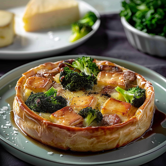 Tourte Brocolis Dinde Fromage