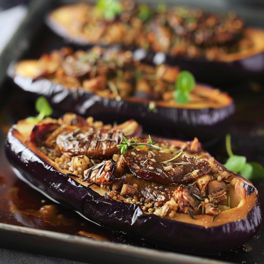 Aubergines Farcies Gourmandes