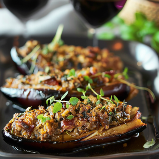 Aubergines Farcies Gourmandes