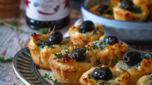 Mini-Bouchées Feuilletées Thon et Olives Noires : Recette Savoureuse
