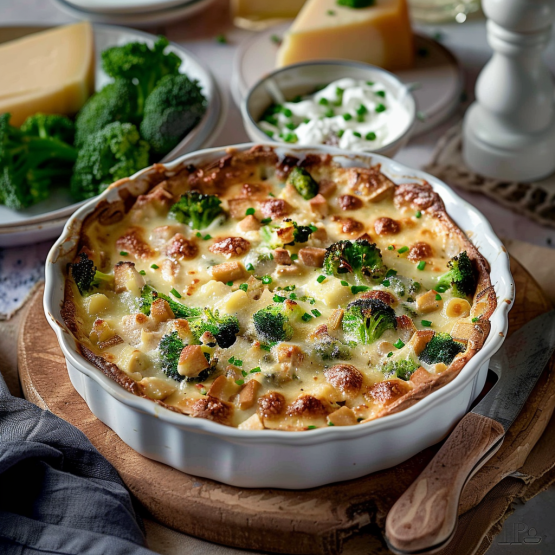 Tourte Brocolis Dinde Fromage