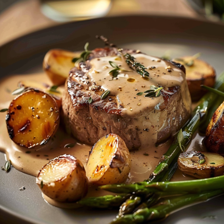 Filet de Bœuf à la Crème et Échalotes Depuis recettemoderne.com