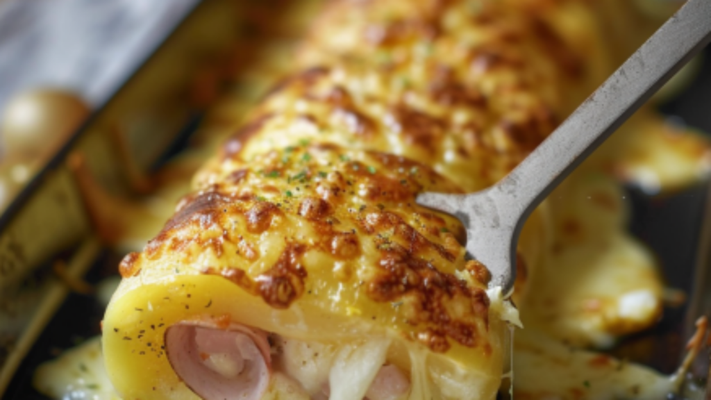 roulé de pommes de terre à la raclette Depuis recettemoderne.com
