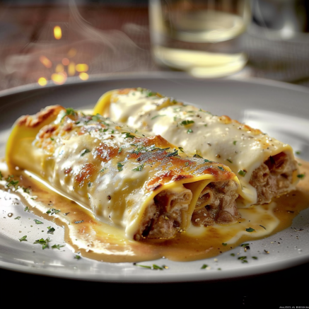 Cannellonis Viande Sauce Béchamel Depuis recettemoderne.com