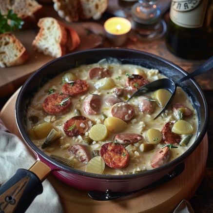 Fondue d'endives saucisses fumées Depuis recettemoderne.com