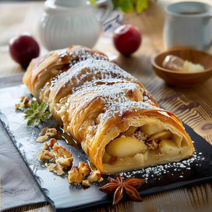 Strudel aux Pommes et au Miel Depuis recettemoderne.com