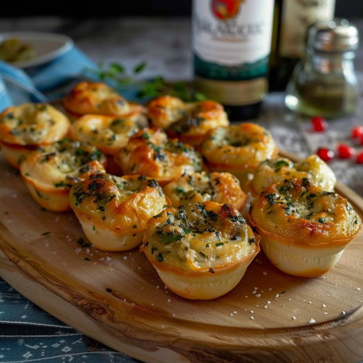 Mini-Bouchées Feuilletées Thon et Olives