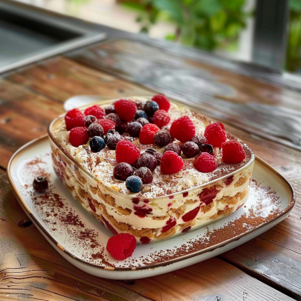 Tiramisu aux Fruits Rouges Depuis recettemoderne.com