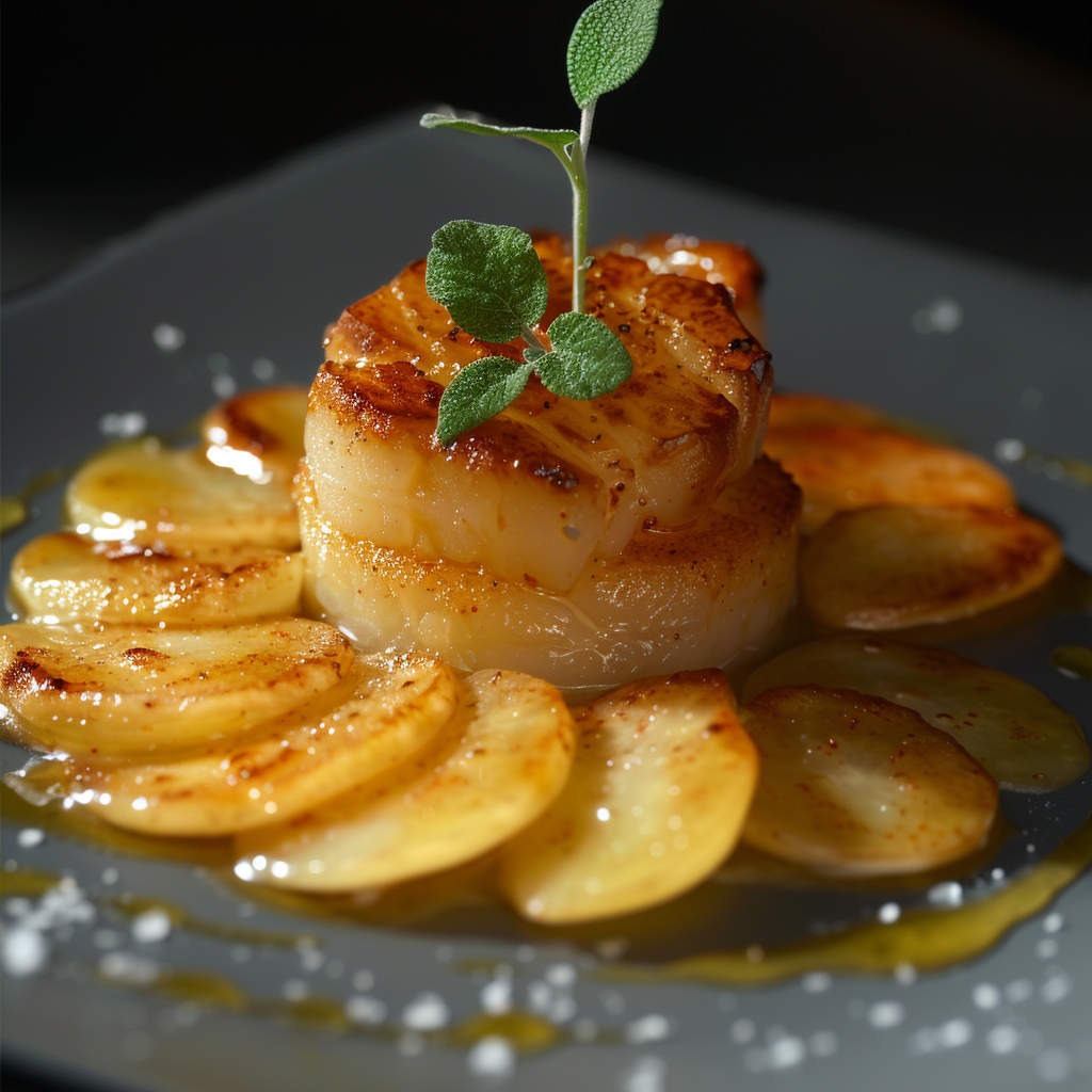 Noix de Saint-Jacques aux Pommes depuis recettemoderne.com