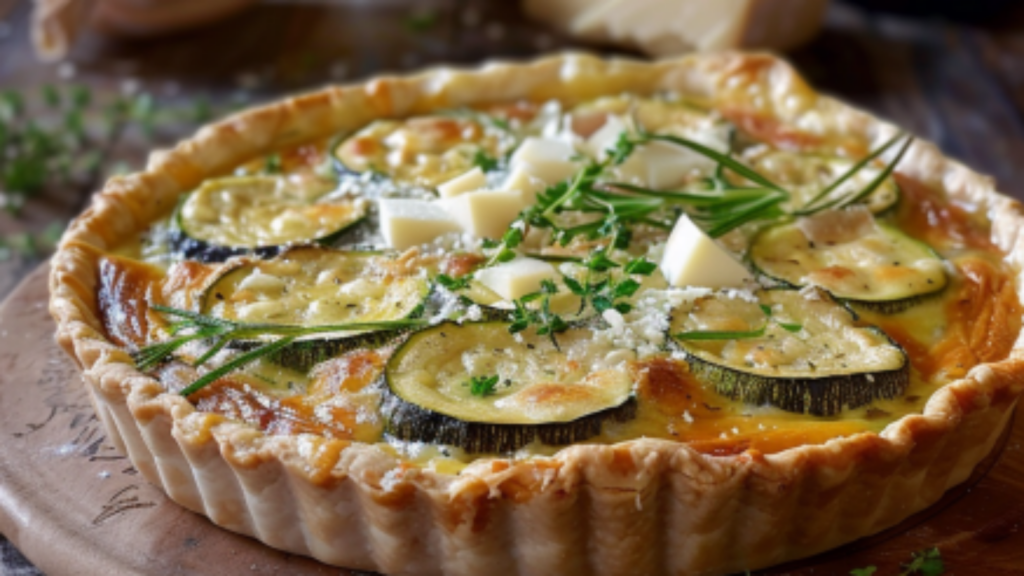 Tarte Courgette Camembert epuis recettemoderne.com