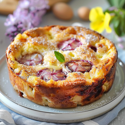 Clafoutis de Chou-Fleur à la Dinde Depuis recettemoderne.com