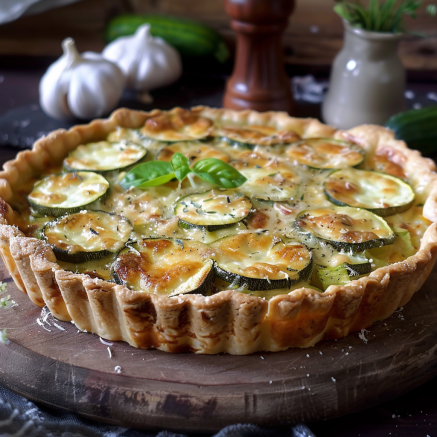 Tarte Courgette Camembert epuis recettemoderne.com