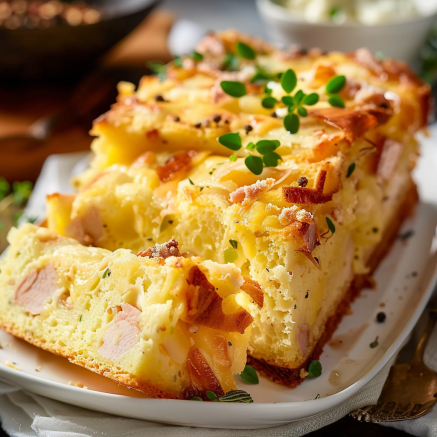 Cake au Poulet et Gruyère Depuis recettemoderne.com