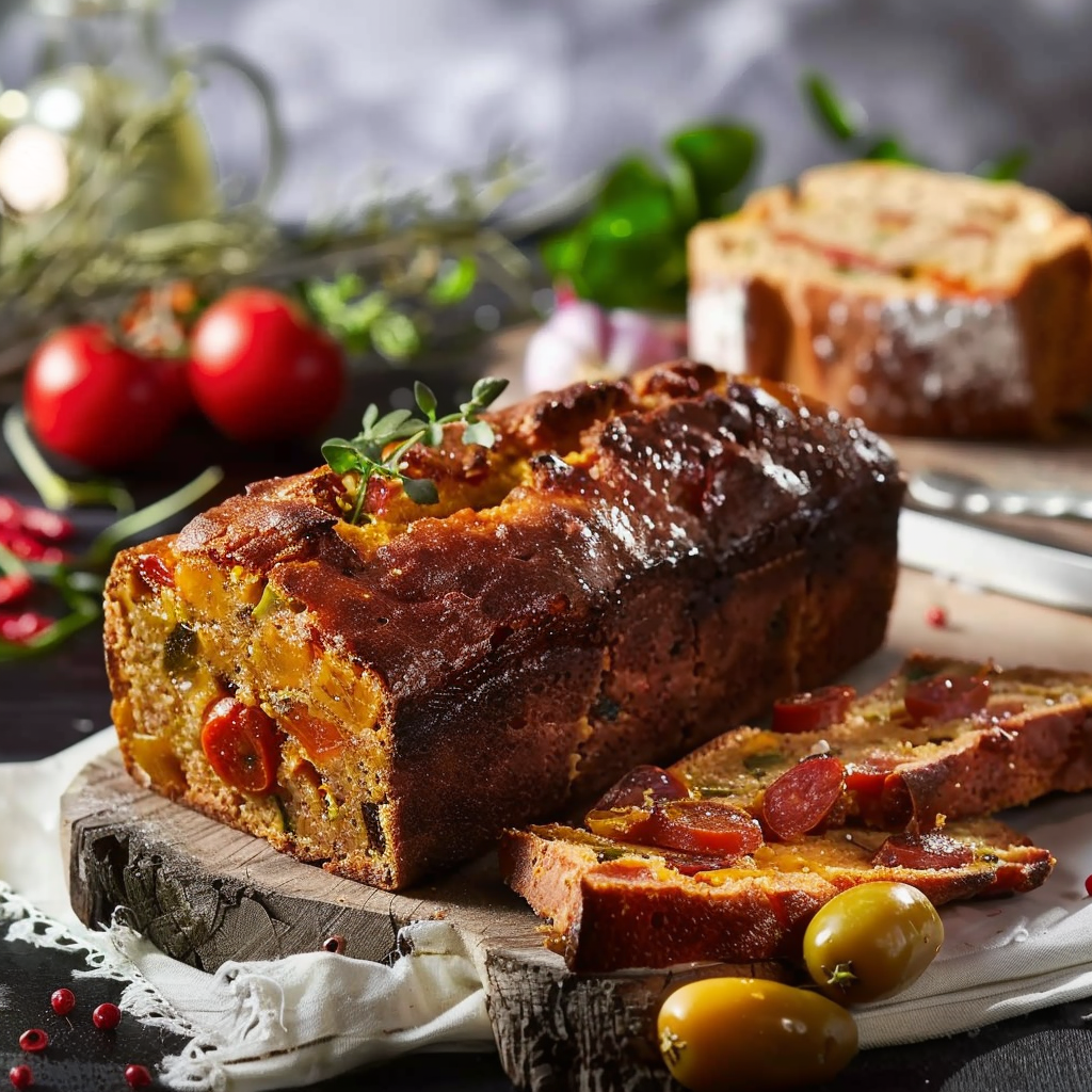 Cake au Chorizo et Poivrons : Savoureux et Coloré !