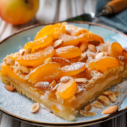 Gâteau aux abricots et aux amandes Depuis recettemoderne.com