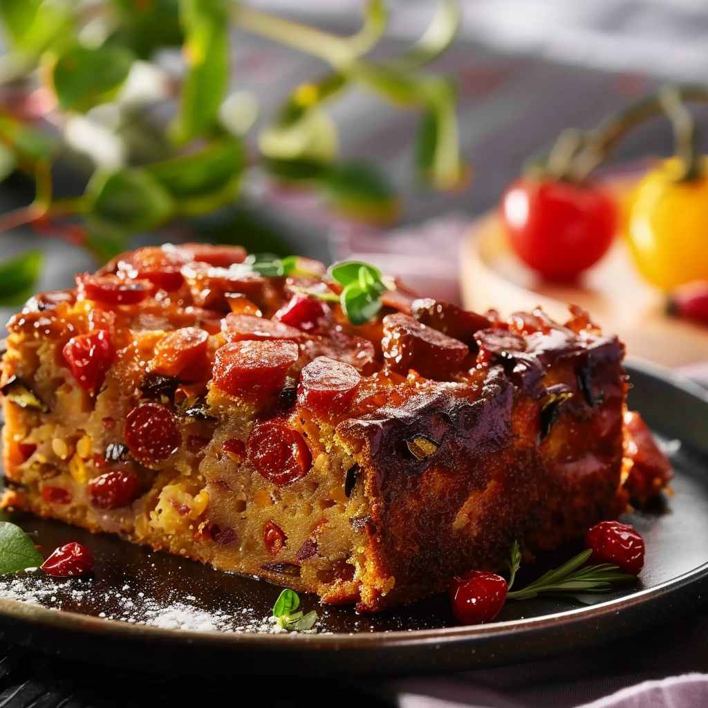 Cake au Chorizo et Poivrons : Savoureux et Coloré !