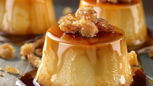 Petits Flans au Nougat de Montélimar depuis recettemoderne.com