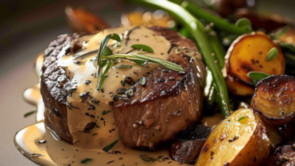 Filet de Bœuf à la Crème et Échalotes recettemoderne.com