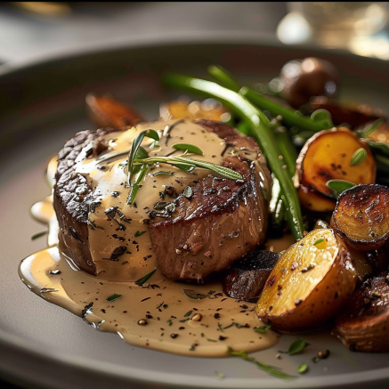 Filet de Bœuf à la Crème et Échalotes recettemoderne.com