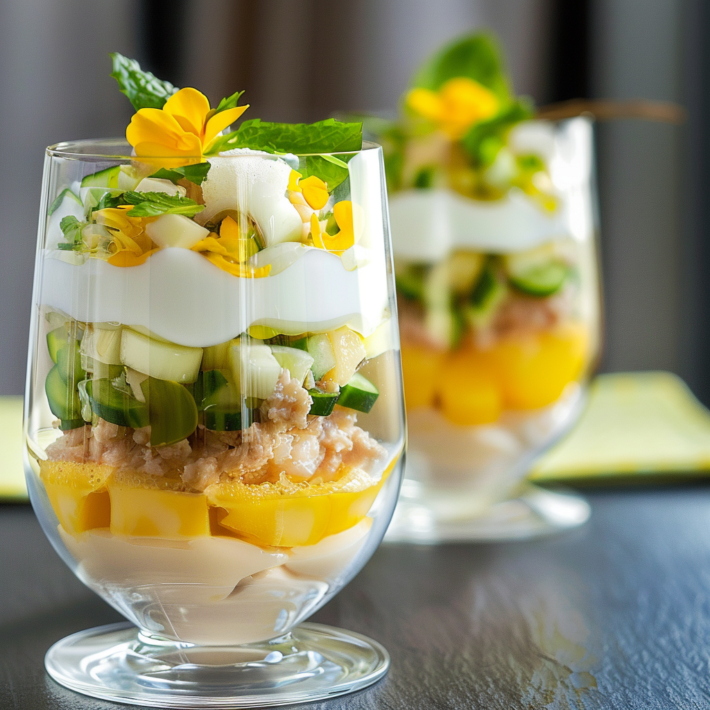 Œufs Mimosa en Verrines : Élégance et Saveur